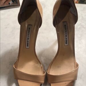 Manolo Blahnik Nude Heels